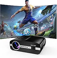 Ultra HD Projetor inteligente 4K, 3200 ANSI de alta luminosidade para home theater - HDMI ARC, WiFi6 Bluetooth, alto-falante de 30 W, saída de áudio, HDMI USB para noites de cinema ao ar livre