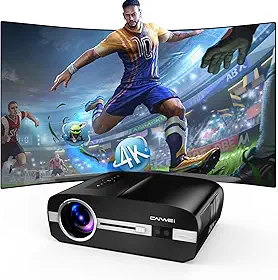 Ultra HD Projetor inteligente 4K, 3200 ANSI de alta luminosidade para home theater - HDMI ARC, WiFi6 Bluetooth, alto-falante de 30 W, saída de áudio, HDMI USB para noites de cinema ao ar livre