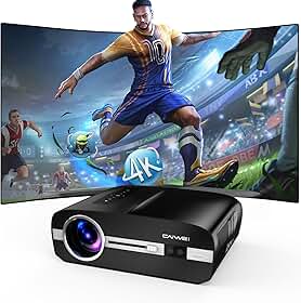 Ultra HD Projetor inteligente 4K, 3200 ANSI de alta luminosidade para home theater - HDMI ARC, WiFi6 Bluetooth, alto-falante de 30 W, saída de áudio, HDMI USB para noites de cinema ao ar livre