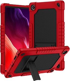 for Onn Tablet Pro 11 inch 2023 Model: 100110027 Case Built in Kickstand Heavy Duty Hybrid Protective Case Hard Back Shell Case with Shoulder Strap for Walmart Onn Tablet Pro 11 (Red/Black)