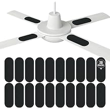 20-Piece Ceiling Fan Air Filter Pack, Fragrance-Free Activated Coconut Shell Carbon Ceiling Fan Air Filter,Magic Eraser Design, Easy-Apply Universal Filter, Bringing Fresher and Cleaner Air