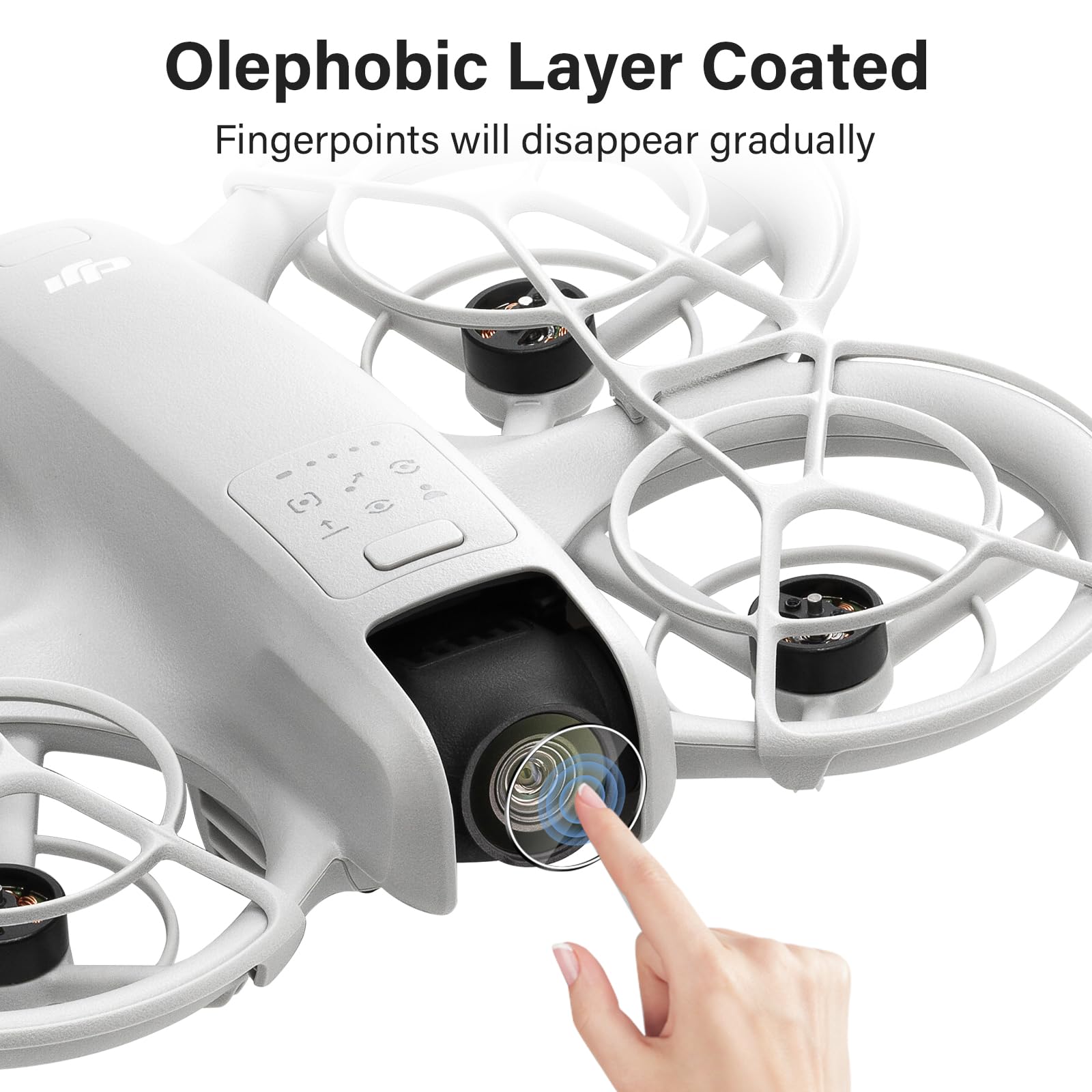Pellicola Protettiva Compatibile con DJI Neo, 9H Durezza Anti Graffio Vetro Temperato, Ultra HD Senza Bolle Anti-Impronta Pellicola Protezione [4 Pezzi]