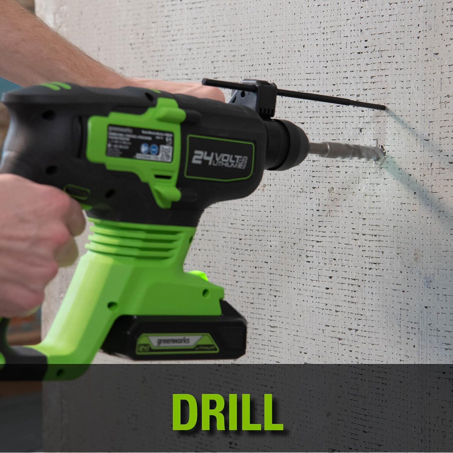 Black Friday - 70% OFF Greenworks 24V Brushless Cordless Rotary Hammer, Impact Rate 4500 IPM, Impact Energy 2.1 Joules, SDS-Plus - Bare Tool One-Day Sale: Up to 60% Off Greenworks 24V Brushless Cordless Rotary Hammer, Impact Rate 4500 IPM, Impact Energy 2.1 Joules, SDS-Plus - Bare Tool