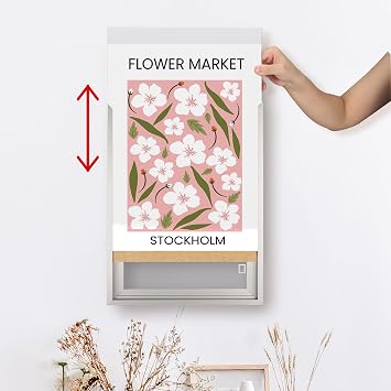 24x36 Poster Frames, 1Pcs, Plexiglass,Silver Aluminum Snap Frame