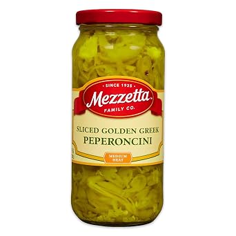 G L Mezzetta Peppers, Gld Gr Slc Pprnc, 16-Ounce (Pack of 6)