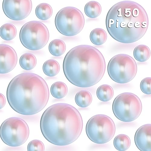 Cusmation 150 cuentas de perlas grandes para jarrones y 800 cuentas de gelatina de agua, relleno de jarrón de perlas para centros de mesa, cuentas