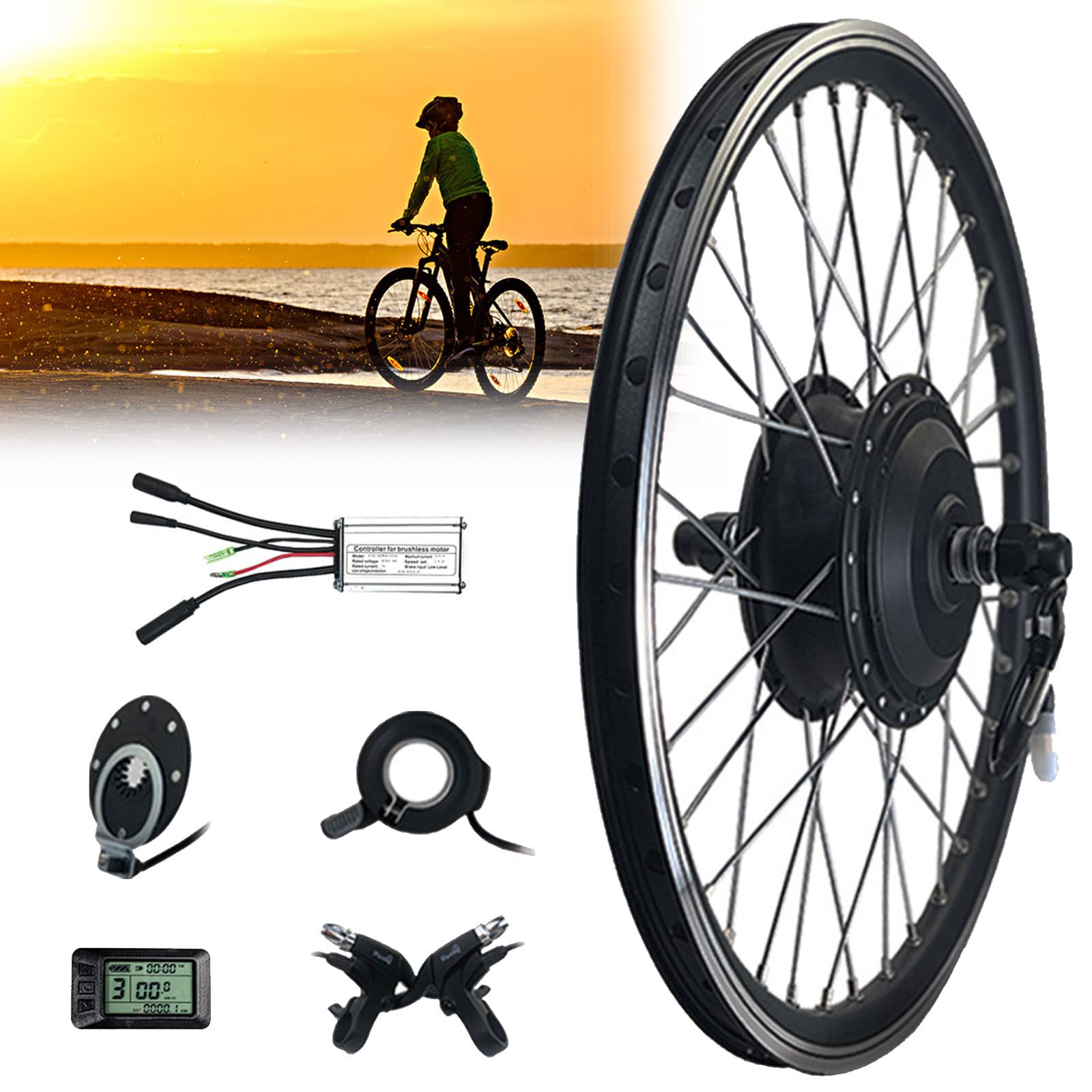 Amazon.co.jp: 36V 48V 250W 20 24 26 27.5 28 29 インチ 700c