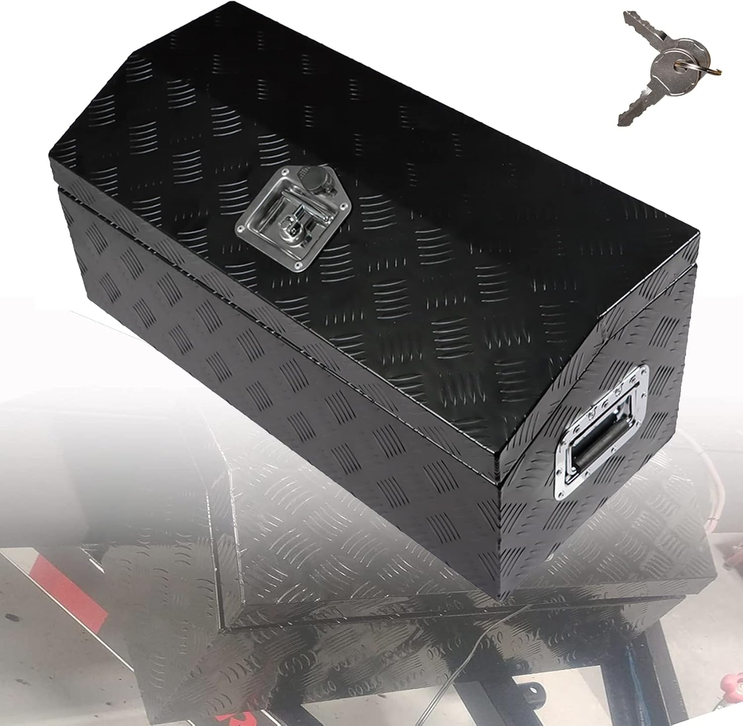 ANTUKO 30 Inch Aluminum Trailer Tongue Tool Box for Truck Pickup