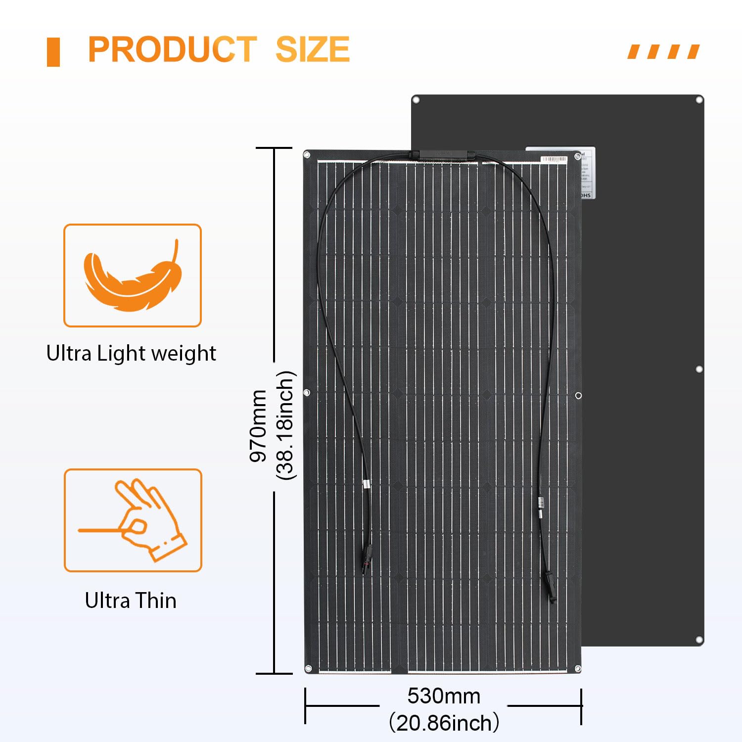 600W ETFE Zestaw elastyczny panel słoneczny 6 szt 100W 12V panel solarny Monokrystaliczny fotowoltaiczny, z kontrolerem ładowania 60A do RV,jachtu, kamper,łodzi, kemping, kabiny,balkonowe