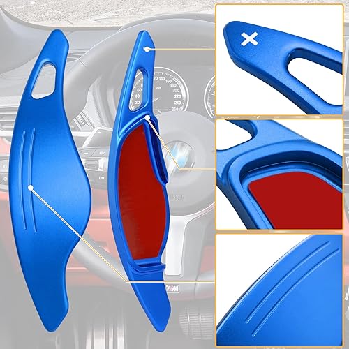 Miniatura 10 de Jaronx Compatible con BMW Paddle Shifter Extension 3'G205'G306' G317' G118' G14X3 G01X4 G02X5 G05X6 G06X7 G07Z4 G29 (serie G), paleta de volante de