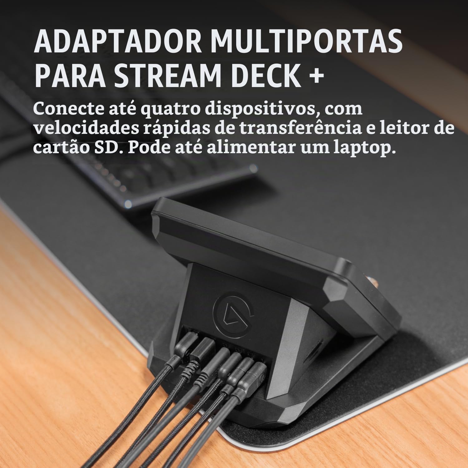Elgato Hub USB – para Stream Deck +, 2 portas USB-C/2 portas USB-A