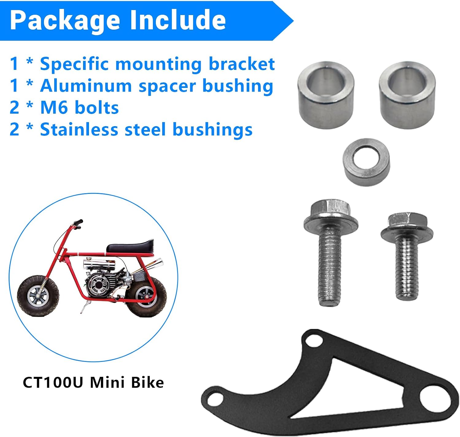 Hydraulic Brake Bracket Kit Fits For Coleman CT100U Mini Bike