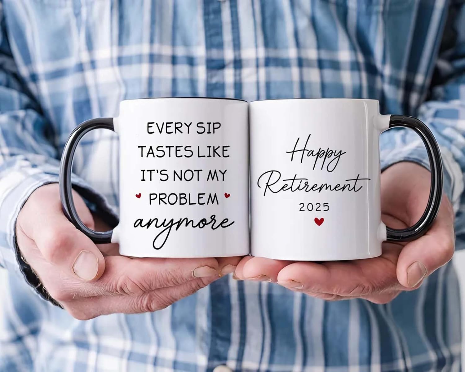 Retirement Gifts For Men, Women, Teacher, Coworker - Funny Retired Coffee Mug - Not My Problem Cup - Ideas for Friend, Colleague, Boss For Retired, Birthday, Christmas Presents - Image 5