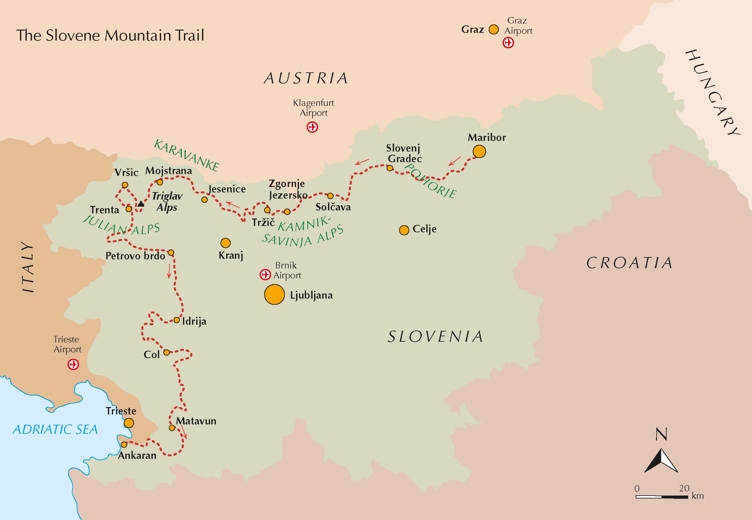 Cicerone Trekking the Slovene Mountain Trail: Slovenska Planinska Pot