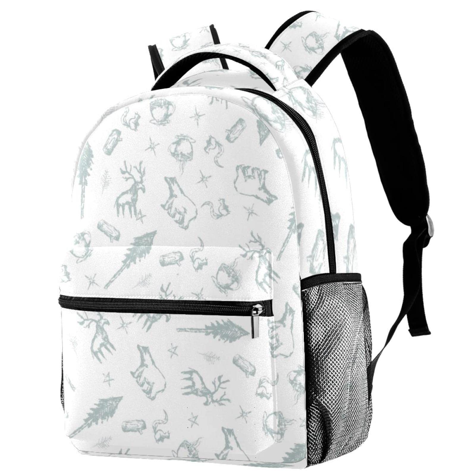 Sac à dos géométrique léger et décontracté taille unique couleur 7