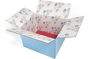 Great Papers! GiftIn Corrugated Shipping Box, Balloon Design, Care Package, for Gifts,...