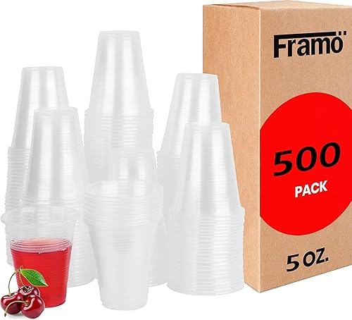 Miniatura 9 de Vasos de plástico transparente, 7 onzas, 300 vasos desechables, porciones para fiestas, degustación de chupitos, jugo de niños, agua, té helado,
