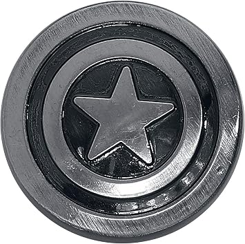 Marvel Captain America Shield Lapel Pin,Silver,1