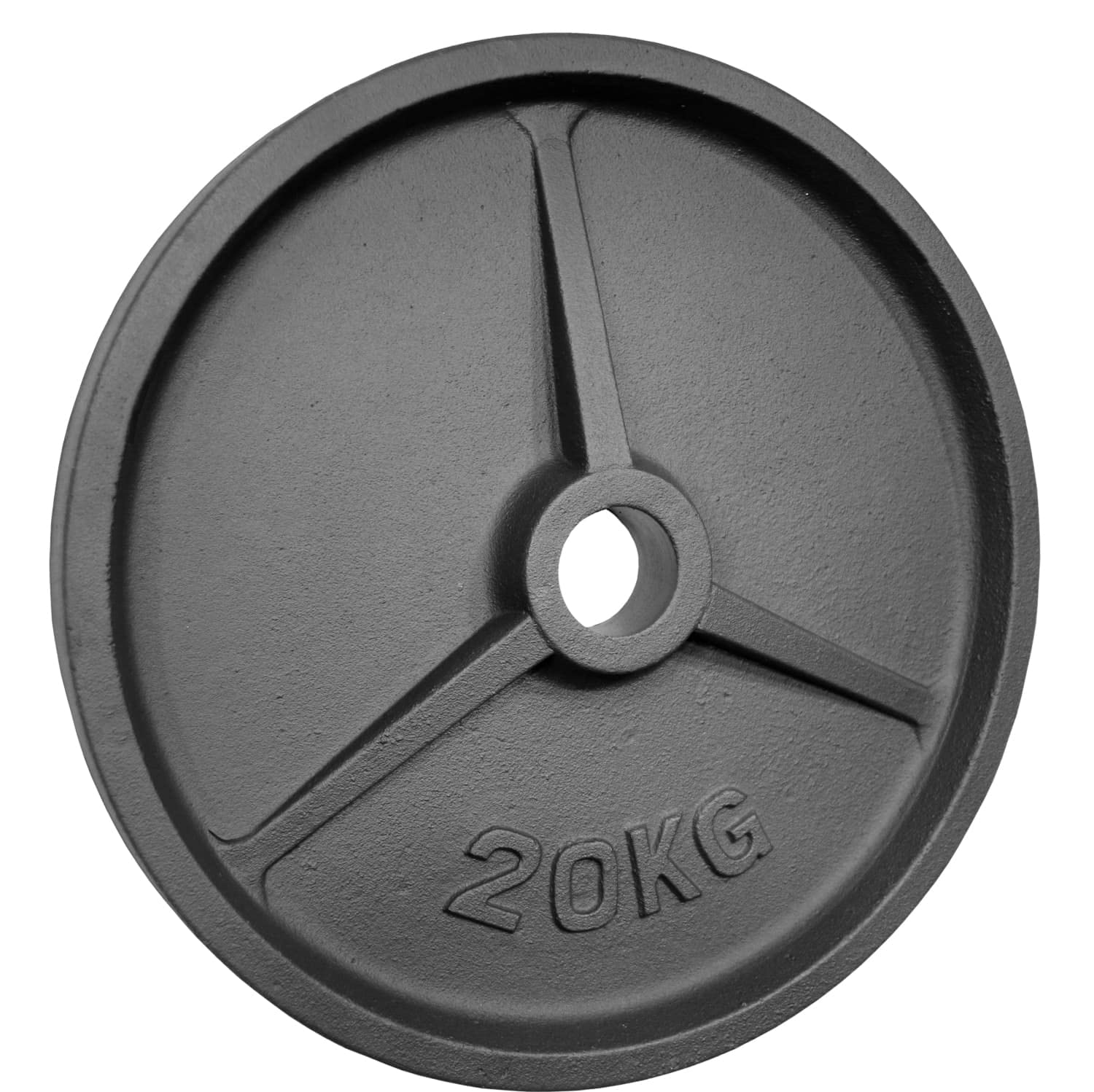 Hantelscheiben | Gewichtsscheiben | Gusseisen | 50mm | mit Griffnarbe | Größenauswahl: 0,5kg | 1,25kg | 2,5kg | 5kg | 10kg | 15kg | 20kg | 25kg | 40kg | Studioqualität