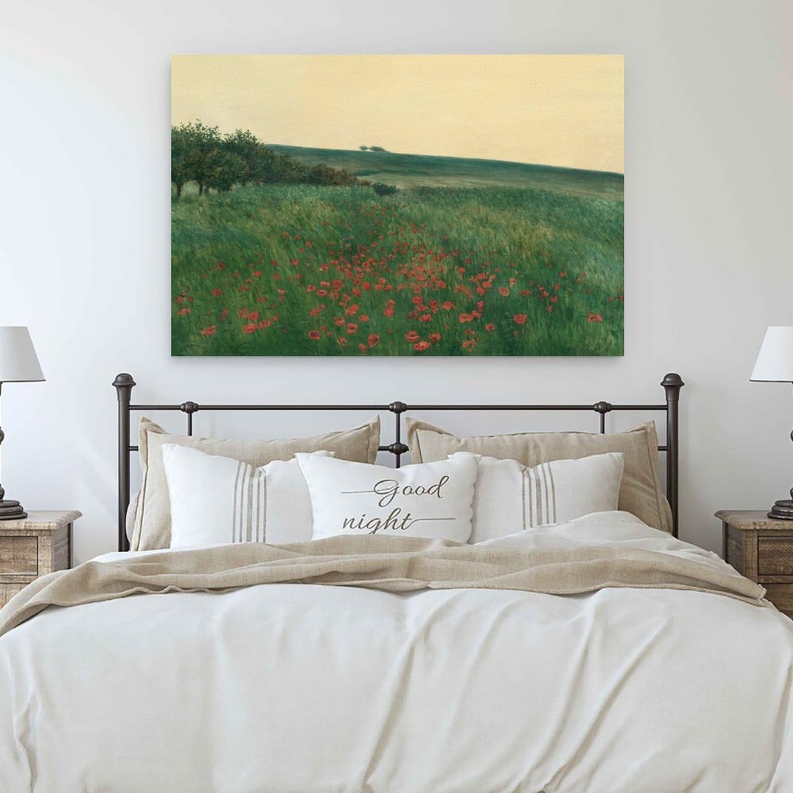 Generisch Red Poppies Oil Painting by František Kaván Wall ArtLienzo Póster Impresión artística 24 x 36 pulgadas