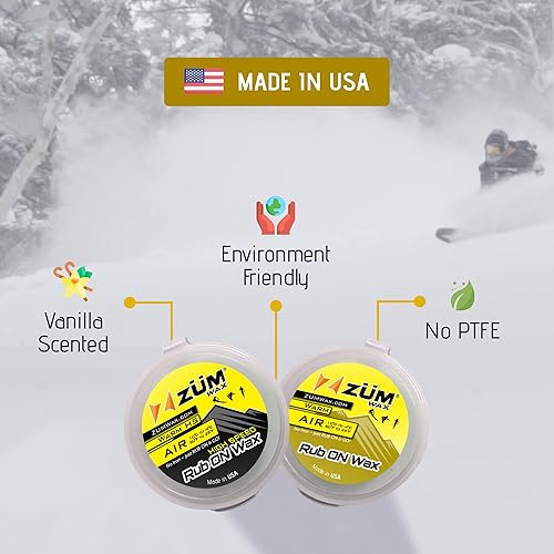 Miniatura 7 de ZUMWax RUB ON WAX SkiSnowboardNORDICCross-Country Sample Pack  Cálido y de alta velocidad - 0.63 oz cada uno - Súper RÁPIDO!!! Respetuoso con el