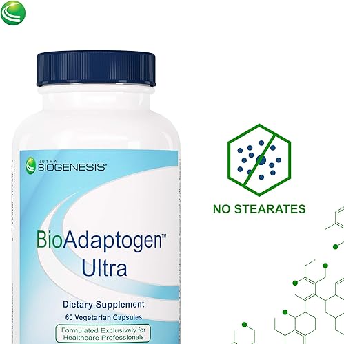 Miniatura 3 de Nutra BioGenesis - BioAdaptogen Ultra - Ashwagandha, Rhodiola y Ginseng coreano para ayudar a apoyar la respuesta al estrés y la salud de los