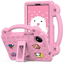 YRH Case for TCL Tab 8 NXTPAPER 5G Tablet 8.7'' 2025, for TCL Tab 8 Gen 2 2025, Kids EVA Tablet Cover with Kickstand Handle, Pink