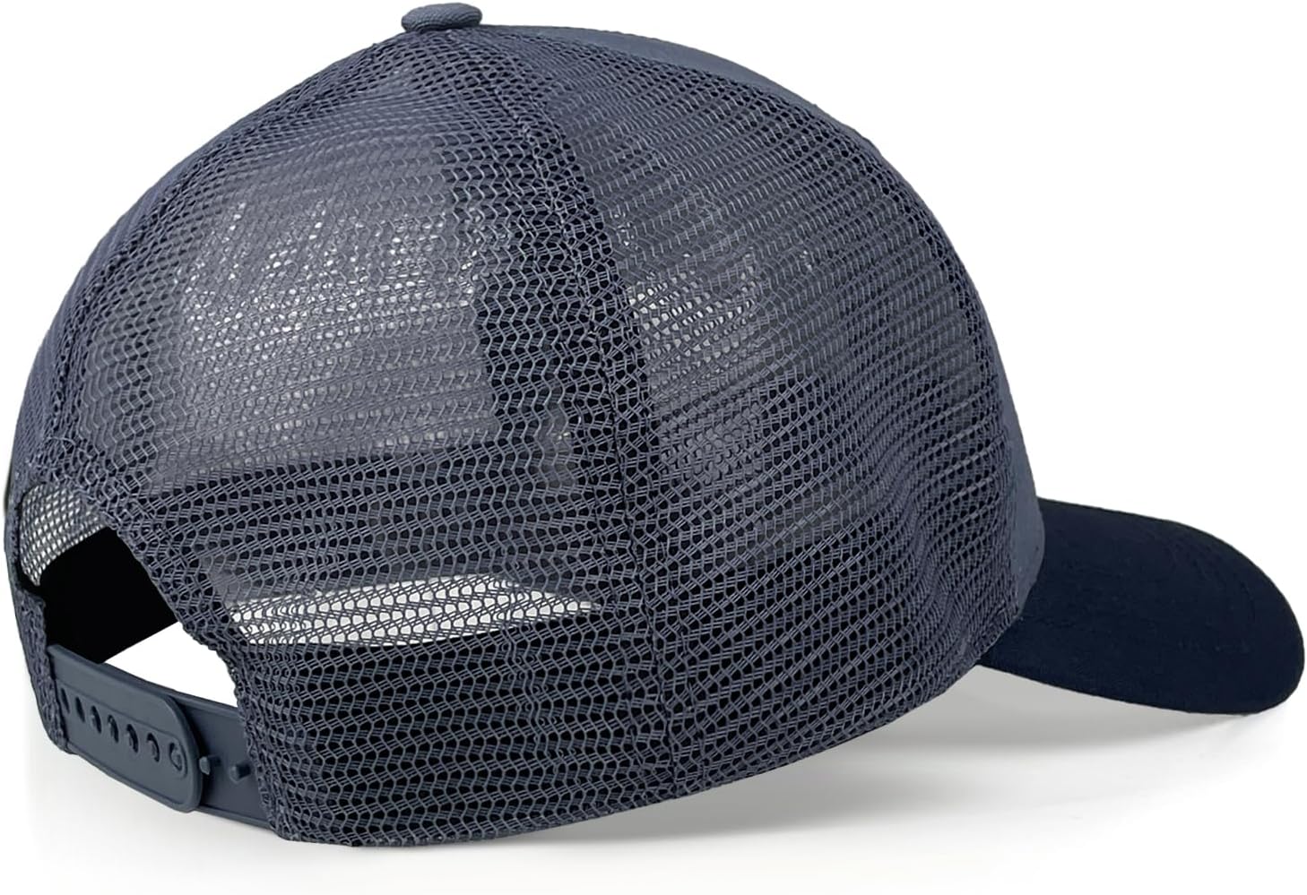 Fishing Gifts for Men Fishing Hat Embroidered Bass Fish Patch, Cotton, Blue, Trucker Hat - Image 6