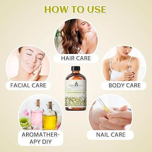 Miniatura 7 de Aceite esencial de citronela de 4 onzas, aceite puro de citronela para difusor, masaje de piel, fabricación de velas, 4 onzas líquidas