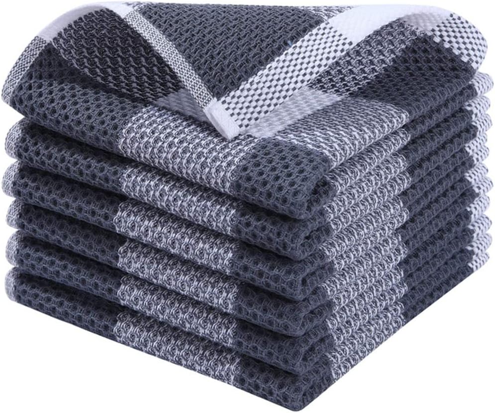 Cotton Dishcloth for Kitchen and Home Soft and Absorbent Towel with Hanging Loop Reusable Clean Tools