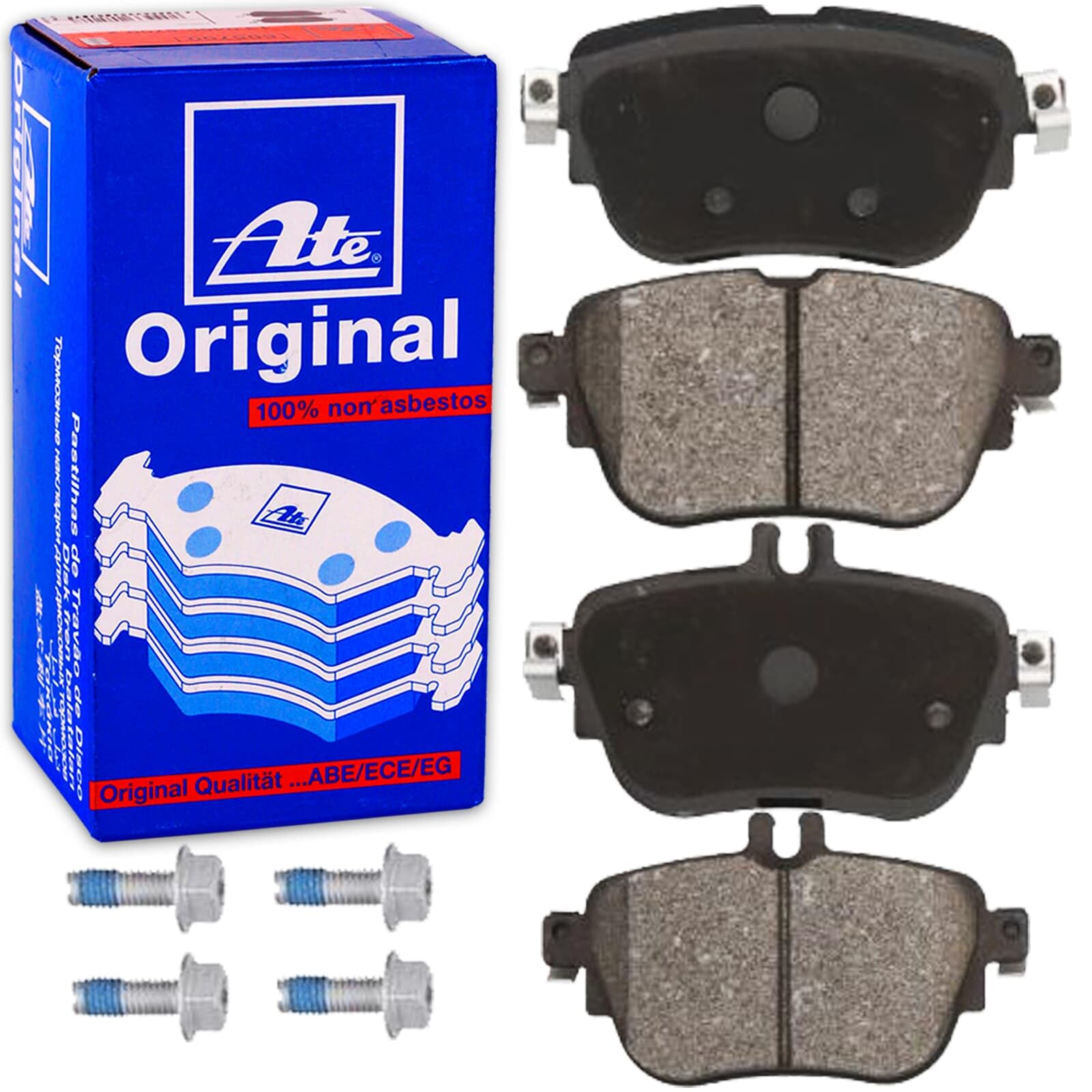 ATE Bremsscheiben + Beläge vorne + hinten | 24.0132-0300.2 + 24.0122-0302.1 für E-Klasse W213 S213 A/C238