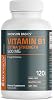 Bronson Vitamin B1 Extra Strength 500 MG High Potency Non-GMO, 60 Capsules