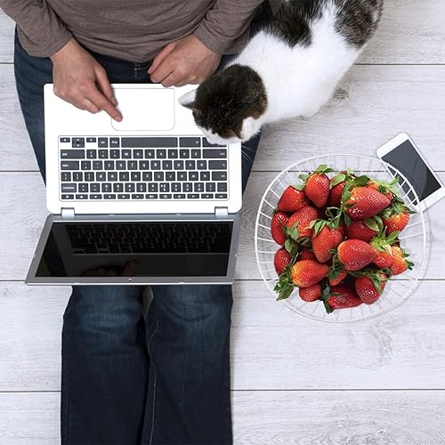 Vista 13 de Cesta de frutas de alambre de metal, cuenco de frutas negro para encimera de cocina, soporte de frutas para encimera, decoración del hogar, centros