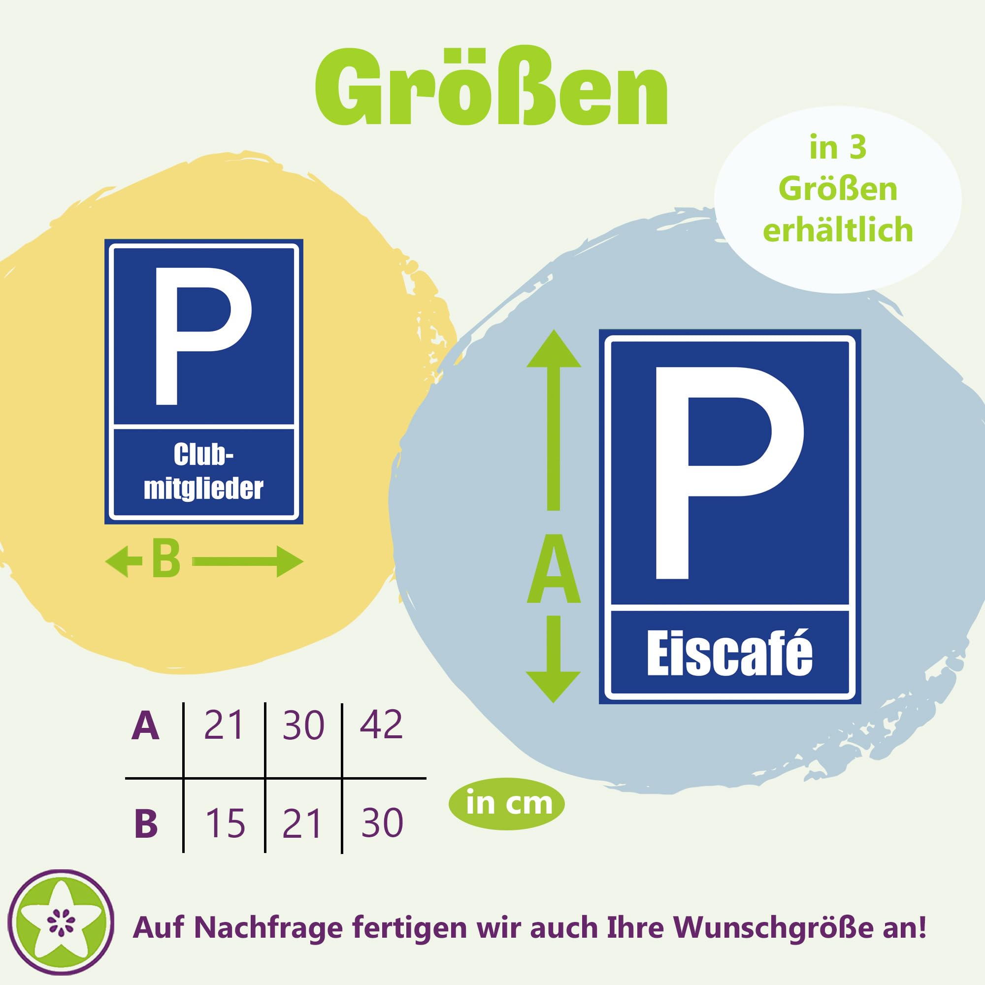 Parkverbot Schild 'Tanzen Singen' - Witziges Halteverbot Schild 29,5x21cm