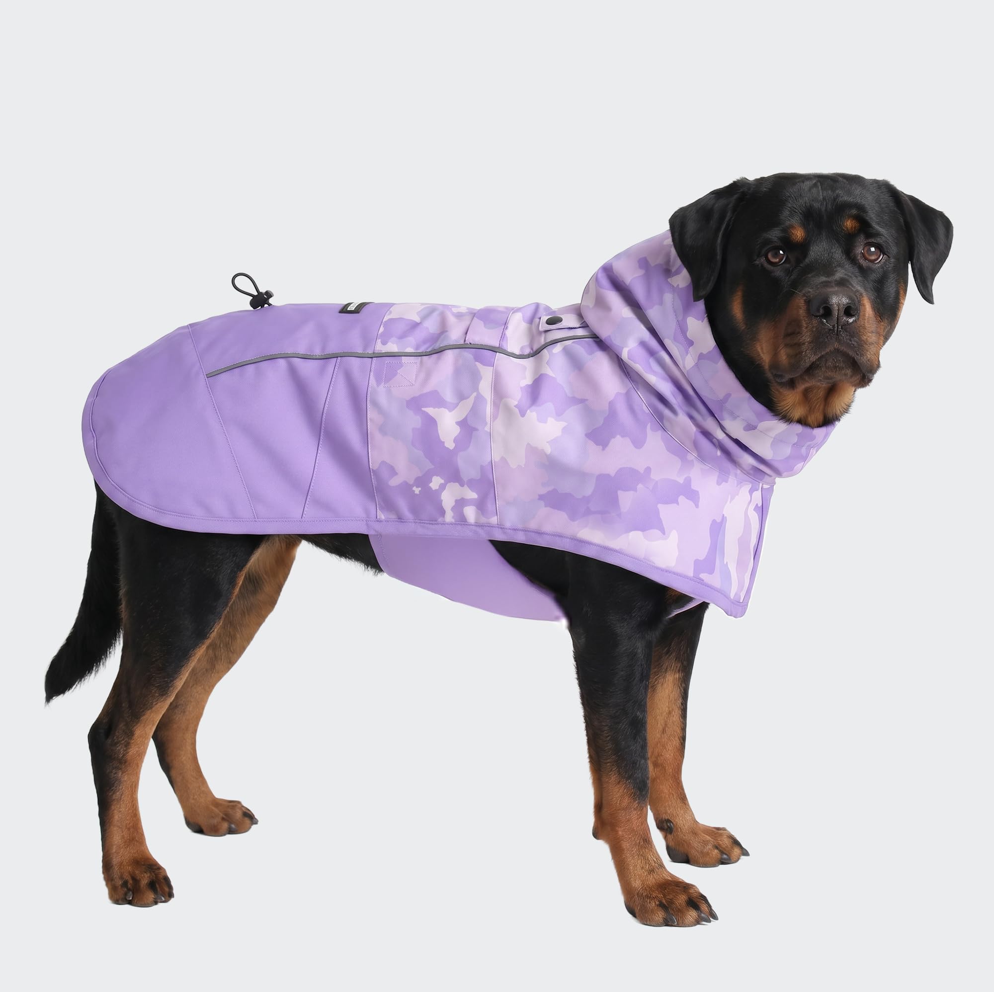 Spark Paws Dog Raincoat - Waterproof Rain Jacket w/Hood, Full Coverage