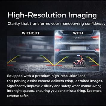 Smart Backup Rear View Camera, Parkvision Reversing Camera, Car Backup Camera Parking Assist Camera Replacement for Tucson 2016 to 2017 95760D3100 95760D3101