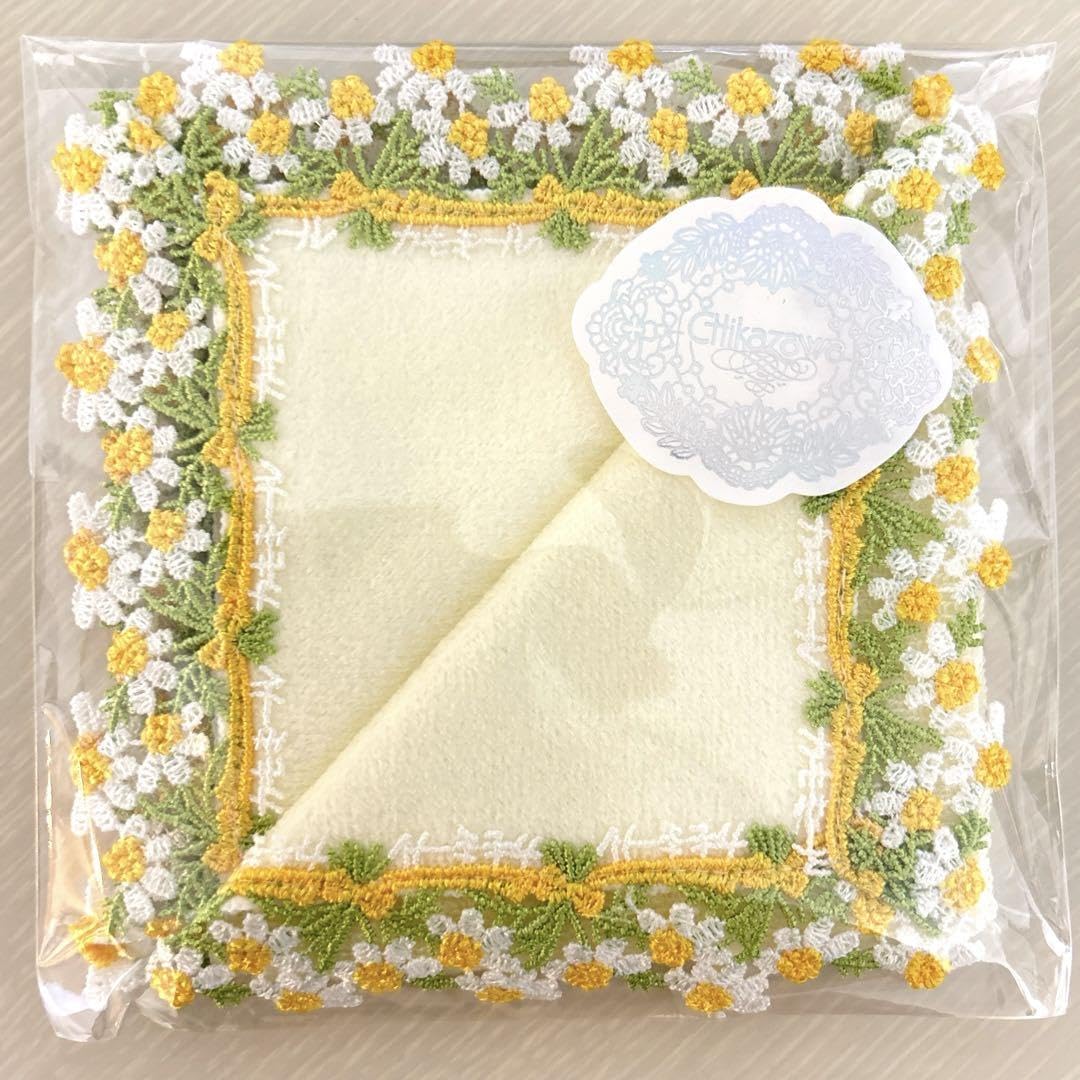 新品 近沢レース カモミール クリーム ハンカチ 近沢レース店 on