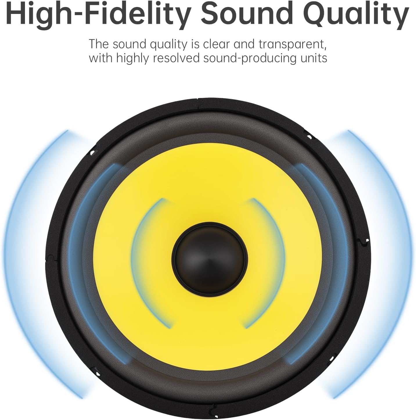 10 Inch Bass Loudspeaker Woofer Speaker, Car Speakers Wide Frequency Response Car Audio Stereo Speaker for Car Audio/Home Theaters