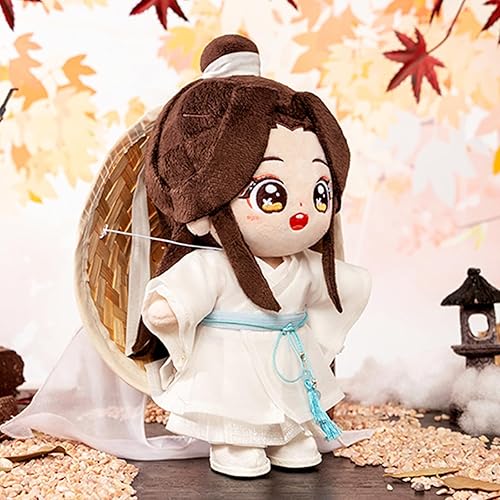 Miniatura 5 de CALEMBOU Bonita muñeca de peluche de 7.9 in, muñeca de disfraz de Xie Lian Hua Cheng, muñeca de peluche suave de anime, regalo coleccionable para