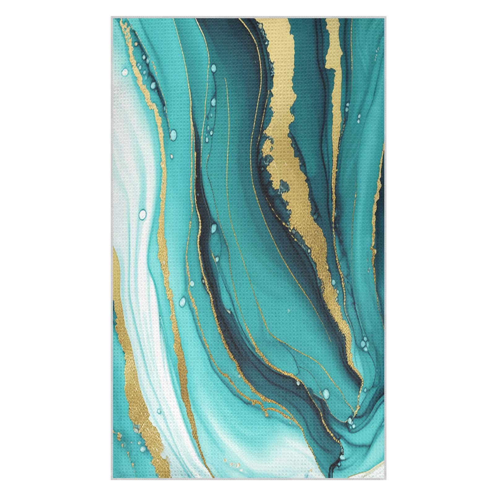 BURSTDDY Marble Kitchen Towels,Absorbent Dish Towels 1 Pack