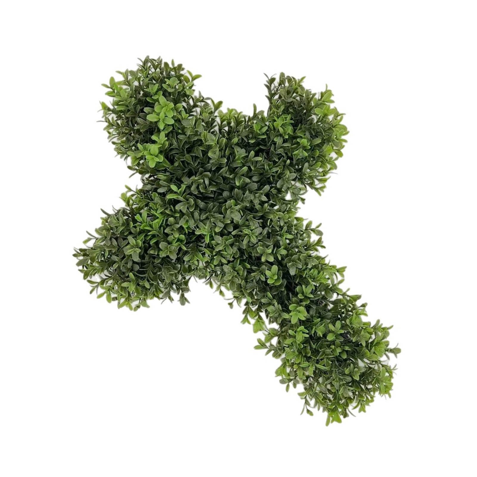 Buxuaaaa Crosses Shape Artificial Plant Wreath Hanging Decors Realistic Texture Without Maintenance Needed for Home and Party Environments Wall Decors