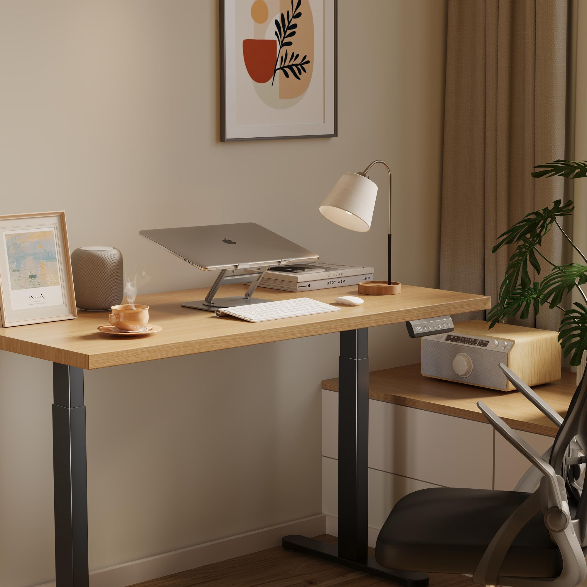 BONTEC Electric Standing Desk Frame Height Adjustable Sit Stand Desk Base Ergonomic Dual Motor — view 7