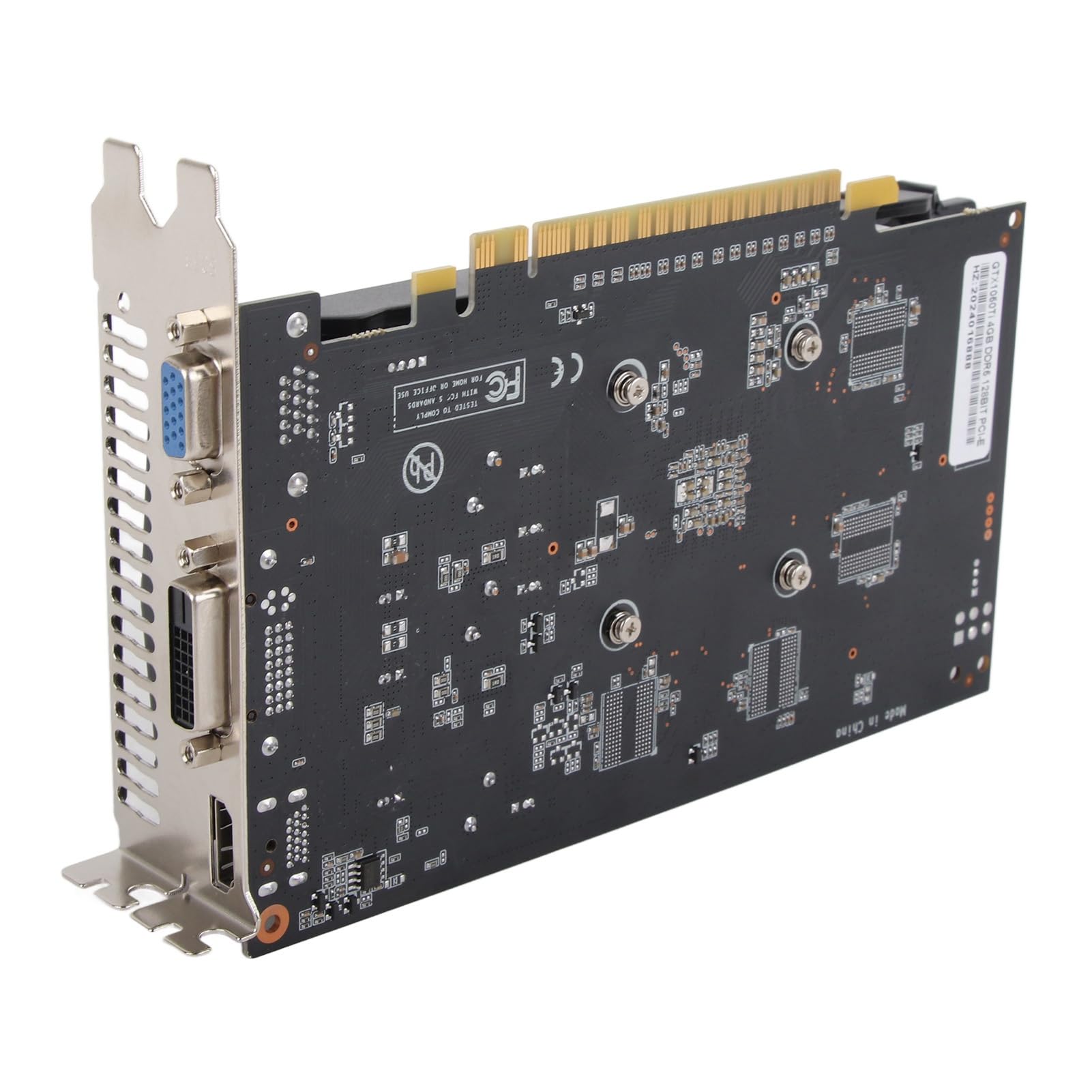 Karta Graficzna 128bit 4GB DDR5 1350MHz Akcesoria Komputerowe Podwójny Wentylator Stacjonarny o Wysokiej Wydajności Garnitur do Multimediów do Gier