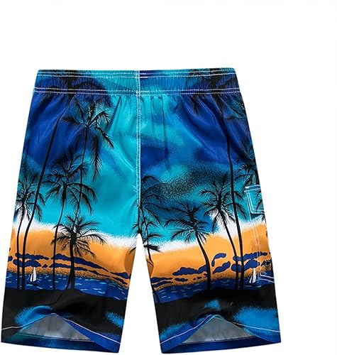 Miniatura 5 de Yuzhih Pantalones cortos de gran tamaño para hombre, cintura elástica, pantalones ajustados con cordón, pantalones cortos casuales de playa al aire