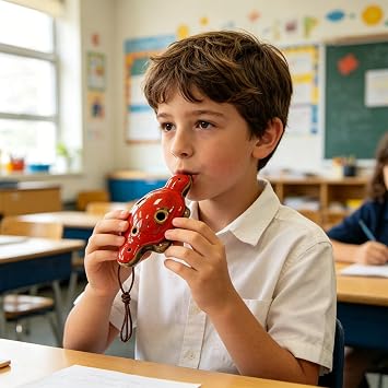 Authentic Chinese 6 Hole Ceramic Ocarina Musical Instruments for Music Education and Cultural Enthusiasts Professional Ceramic Ocarina
