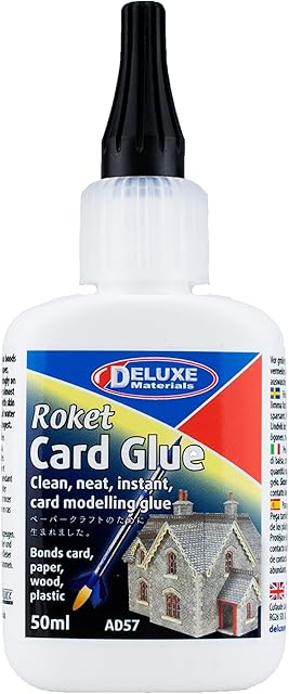 Roket Card Glue; Rockets, Railway by DELUXE MATERIALS