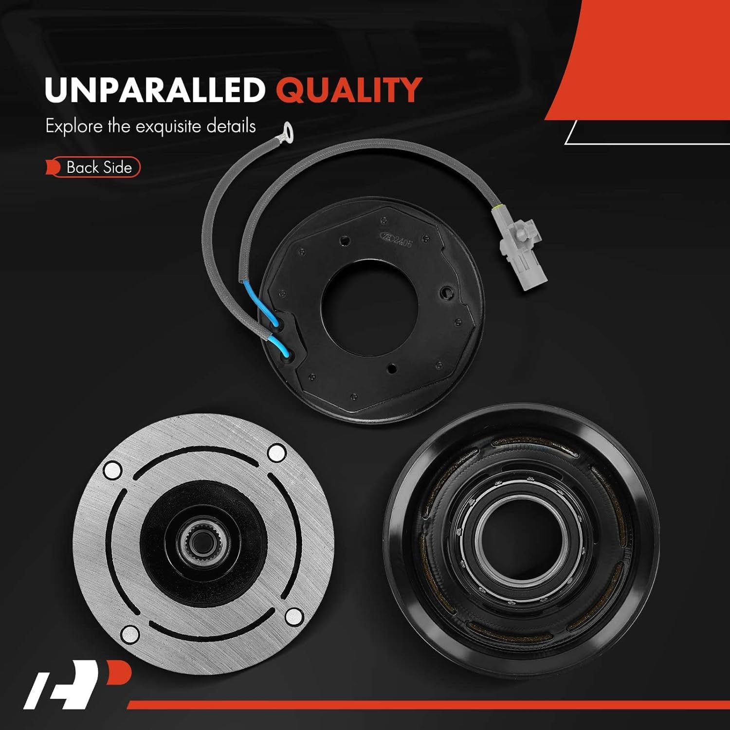 A-Premium Air Conditioner AC Compressor Clutch Kit Compatible with BMW 335i 2012-2015, 335i GT xDrive, 335i xDrive, X5, 535d, 535i, 535i GT, X3, 435i, 435i Gran Coupe, 740i, 740Li, X6, 640i, X4