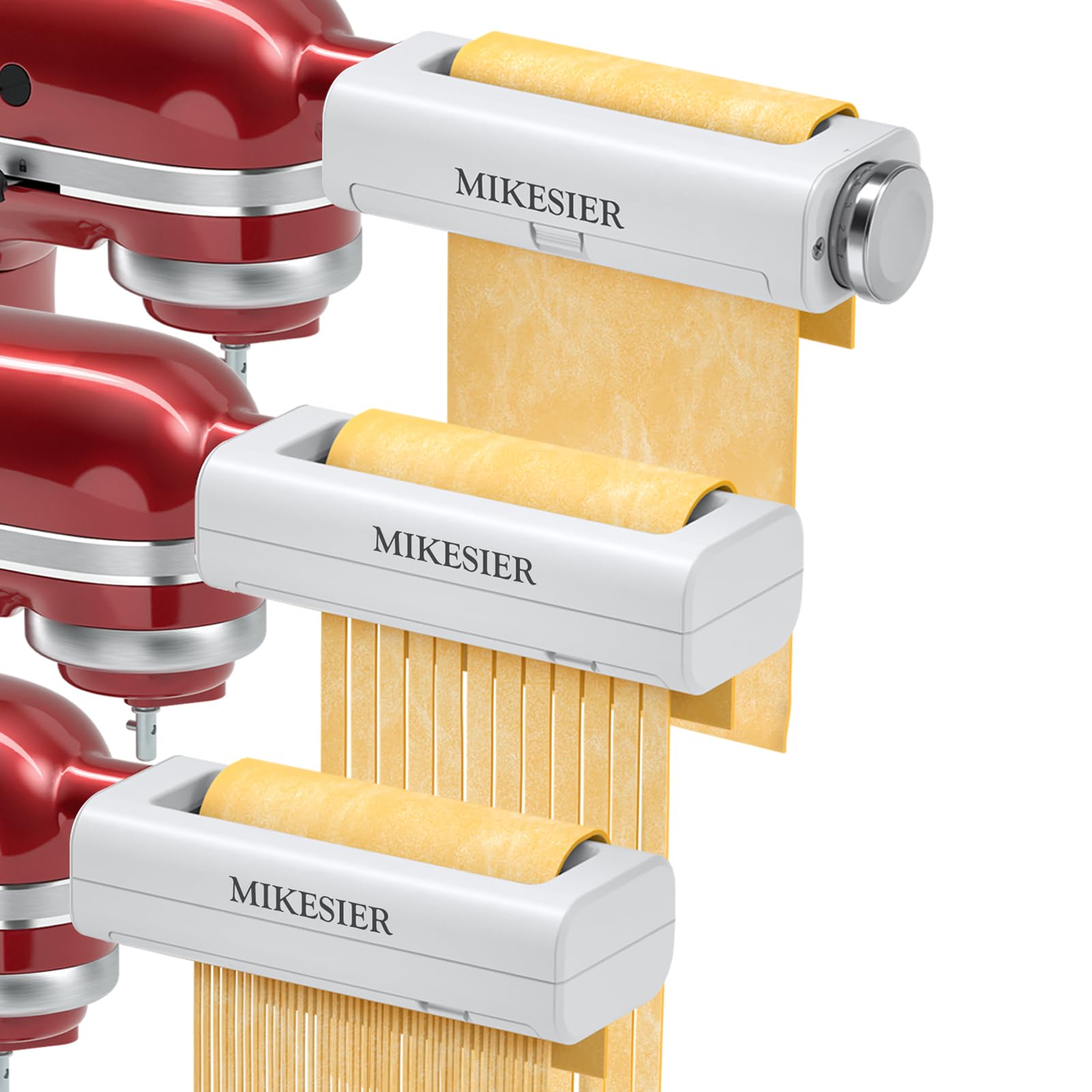 MIKESIER 3-Piece Pasta Maker Attachment