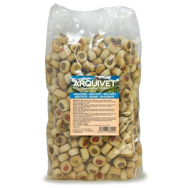 Arquivet Galletas Médulas Mix para Perros, No Aplicable, 2.5 kg (Paquete de 1)