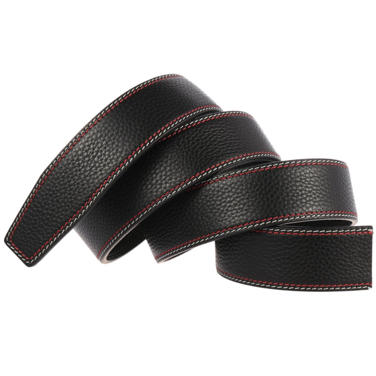 Cinture di lusso in vera pelle senza fibbia, larghezza 3,5 cm, senza fibbia, automatiche
